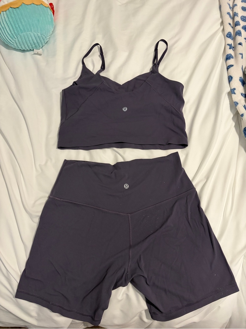 lululemon athletica Purple Align Workout Set with Align Tank and Shorts Size 10